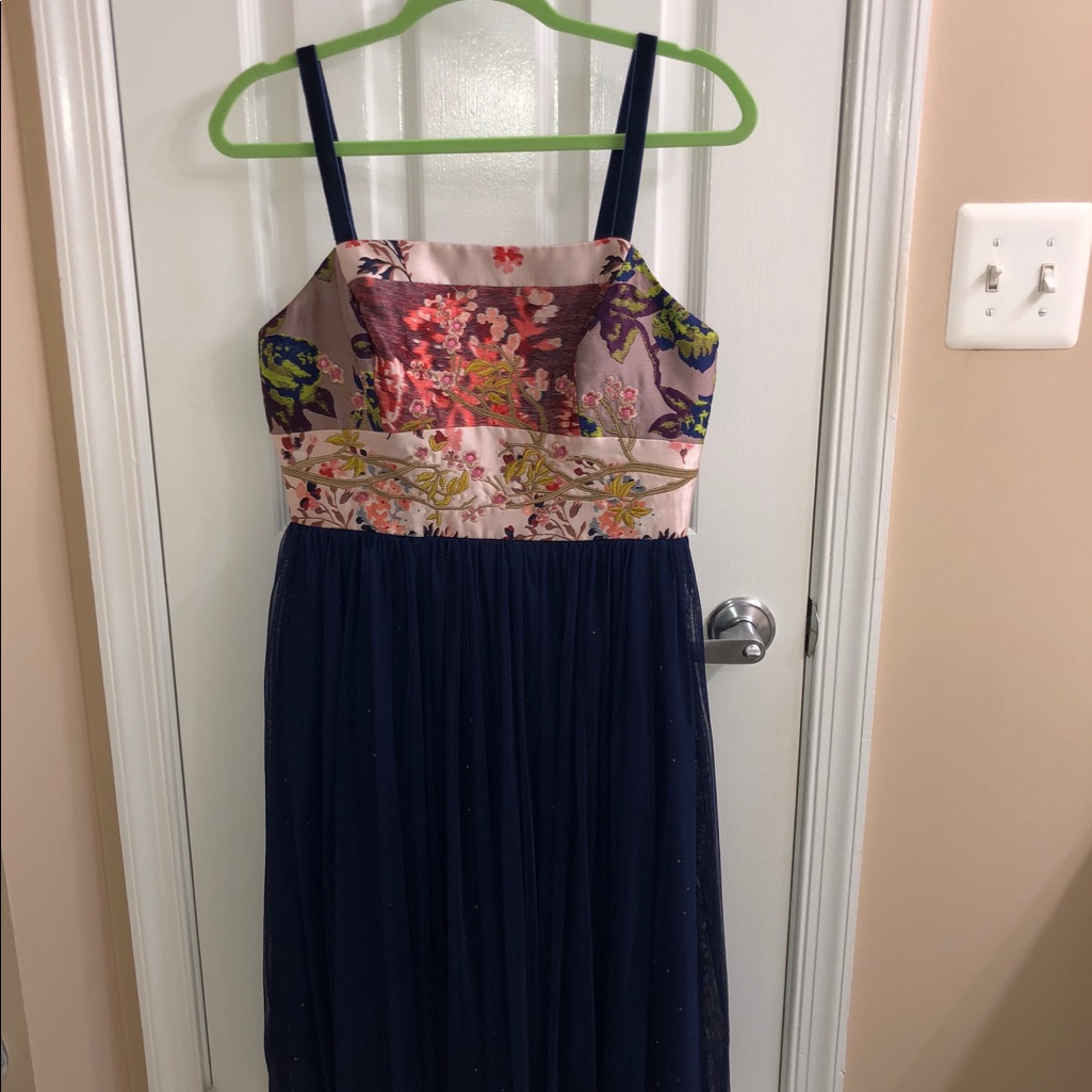 Anthropologie Tulle-Skirted Floral Dress (6)